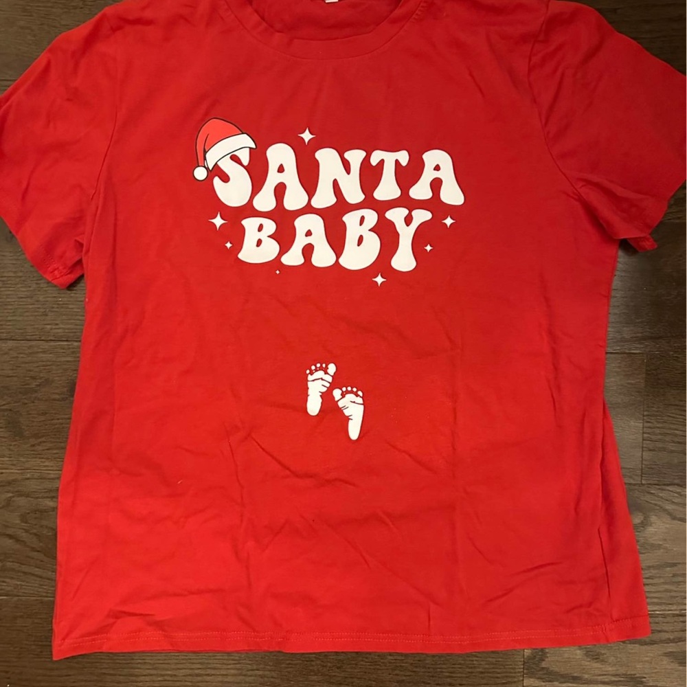Red Santa Baby T-Shirt